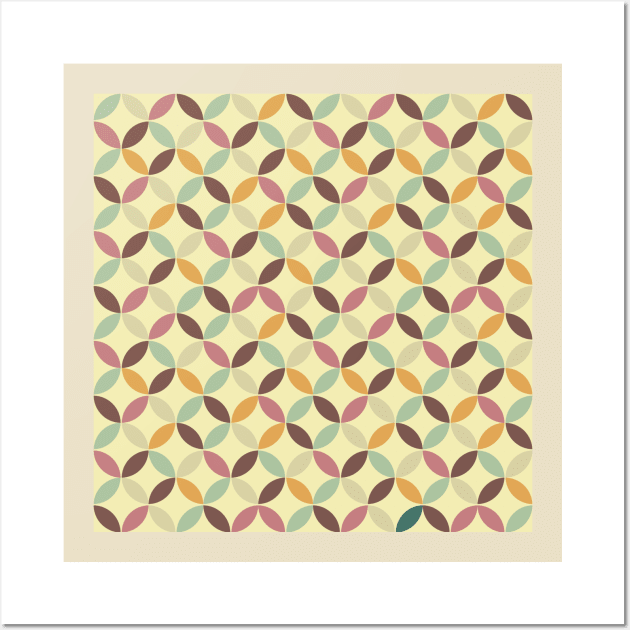 Geometric Circles Pattern Wall Art by Patternos